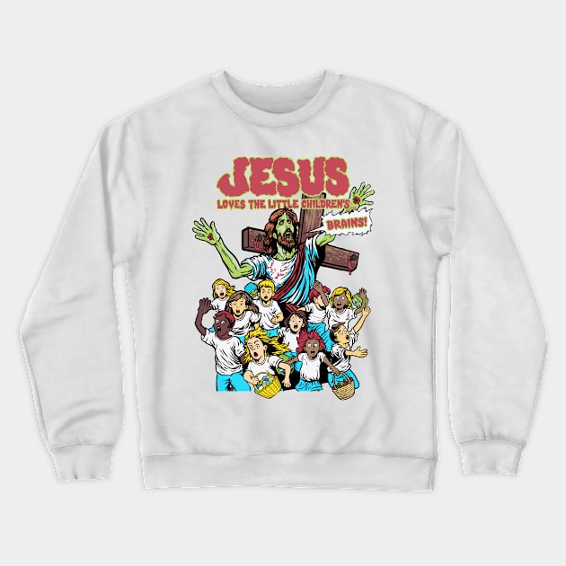 Jesus Loves The Little Children's Crewneck Sweatshirt by TeeLabs